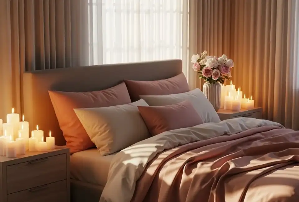 how to style valentine bedroom